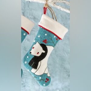 New Christopher Collection-Arctic Woodland Deer Embroidered
Stocking